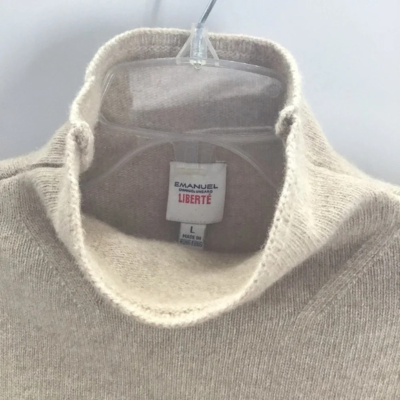 EMANUEL - Emanuel Ungaro LIBERTE’ Women’s Wool Angora Blend High Neck Sweater - Picture 3 of 5